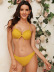 new solid color sexy slim ladies bikini swim straps solid color jacquard swimsuit  NSHL3357