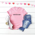   spoof letters short-sleeved women s T-shirt NSSN3360