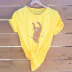   dancing sloth cute cartoon print T-shirt top NSSN3380