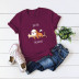 linda y divertida camiseta de manga corta con perro perezoso NSSN3384