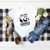   comfortable fabric panda cartoon pattern T-shirt top NSSN3385