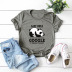   comfortable fabric panda cartoon pattern T-shirt top NSSN3385