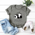  lazy style panda short sleeve women s T-shirt NSSN3388
