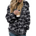 plush sweater women fall/winter camouflage pattern lanyard decoration hooded ladies sweater  NSSI3395