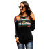 Pullover sweater women s printed fall/winter new style women s loose large size blouse NSSI3470