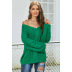   knit long-sleeved v-neck women s sweater  NSSI3478