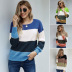  round neck mid-length loose knitted sweater  NSSI3487