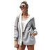 double-faced fleece sweater hooded jacket NSKA3515