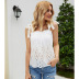 Casual Cotton Lace-Up Collar Loose-Fitting Sling NSAL3520