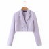 wholesale autumn purple short women s small suit jacket  NSAM3565