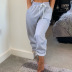 Casual Solid Color Tie-Up Trousers Sports Pants Casual Pants NSYF3629