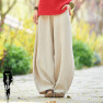 Retro Cotton Linen Washed Wild Bloomers Loose Pants NSYF3632