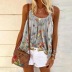 summer new women s butterfly print sling large size loose vest NSYF3652