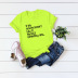  letters short-sleeved comfortable casual women s T-shirt NSSN3663