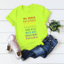 creative topic letter T-shirt top NSSN3664