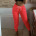 Women S Fashion Casual Solid Color Tie-up Trousers Sports Pants Casual Pants NSYF3629