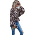 Tendencias de otoño e invierno para mujer nueva camisa de murciélago con estampado de leopardo camisa de manga larga NSYD3747