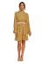  printed long-sleeved round neck ruffle skirt dress NSYD3778