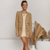 autumn and winter new fashion decorative button long-sleeved cardigan suit  NSYD3784