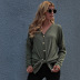 autumn and winter women s fashion solid color casual women s front tie knitted cardigan long sleeves NSAL3798