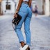 otoño e invierno casual pantalones ajustados jeans de mujer NSYD3806
