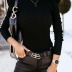   new round neck solid color long-sleeved slim bottoming shirt  NSYD3812