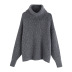 suéter de cuello alto de punto suelto de mezcla de alpaca de otoño NSAM3841