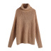 autumn alpaca blend loose knit turtleneck sweater NSAM3841