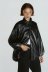 wholesale autumn faux leather jacket women s loose leather jacket  NSAM3842