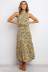 summer new women s skirts mid-length lace-up printed dress NSYD3867
