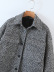 wholesale autumn tweed long shirt style woolen coat  NSAM3912