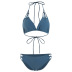 nuevo traje de baño bikini de tres puntos dividido sexy de color sólido NSHL3954