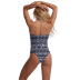 bikini estampado de una pieza para mujer NSHL3983