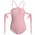   pink strap sexy one-piece swimsuit   NSHL4001