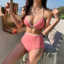 nuevo traje de baño dividido coreano sexy bikini de cintura alta de vientre delgado NSHL4028