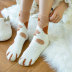 Fuzz-free coral fleece socks cat claw socks women thick fleece autumn and winter socks plush socks NSFN4066