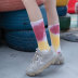calcetines retro otoño e invierno nuevos calcetines de tubo calcetines estampados para mujer calcetines tie-dye NSFN4077