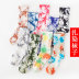 Calcetines de arce teñidos anudados calcetines de algodón de tubo de mujer NSFN4078