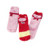 knitted cartoon three pairs of coral fleece socks cute thickened bear snow socks NSFN4086