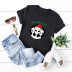 short-sleeved t-shirt women s top Merry Christmas alien NSSN4165