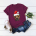 short-sleeved t-shirt female top Merry Christmas  puppy NSSN4166