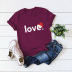 short-sleeved t-shirt women s top Merry Christmas love  NSSN4168
