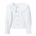 wholesale fall ruffle collar blouse tops NSAM4202