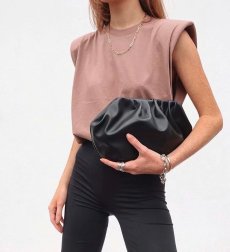Solid Color Pad Sleeveless Top NSAM4211