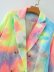 wholesale new double-breasted colorful tie-dye printing suit jacket  NSAM4228