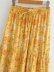 wholesale autumn elastic waist printed beach bohemian long skirt NSAM4238