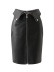 wholesale Otoño e invierno decoración de cremallera cintura alta que adelgaza falda de cuero PU falda de cadera NSAM4243