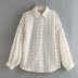 wholesale autumn polka dot women s chiffon shirt top  NSAM4251