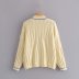   V-neck retro sweater coat twist knit cardigan  NSAM4252