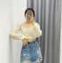 Wholesale Autumn White One-shoulder Top Women Puff Sleeve Blouse Top NSAM4259
